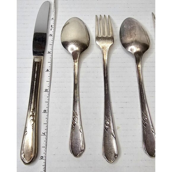Wm. A. Rogers A1 Plus Oneida Ltd. Vintage Silverware Set - Picture 12 of 13